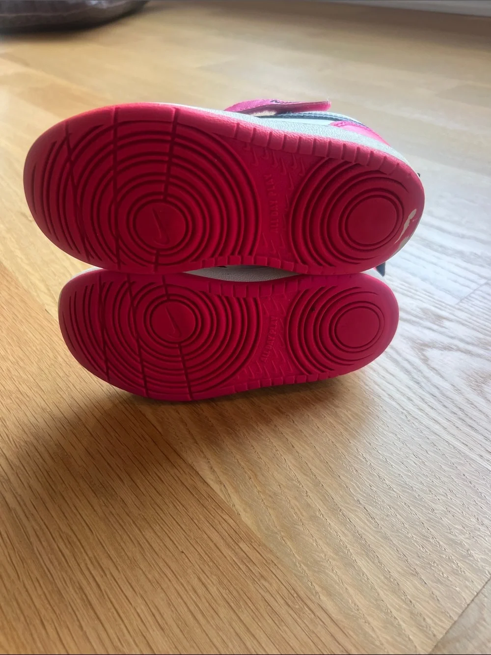 Nike Kids Mid-Top Sneakers in Pink, Black & White